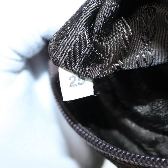 PRADA Tote Bag Nylon Green Silver Auth 90229 - Picture 12 of 16